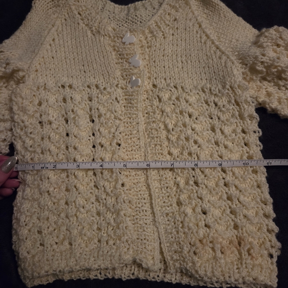 Yellow Knit Infant Sweater - Picture 8 of 9